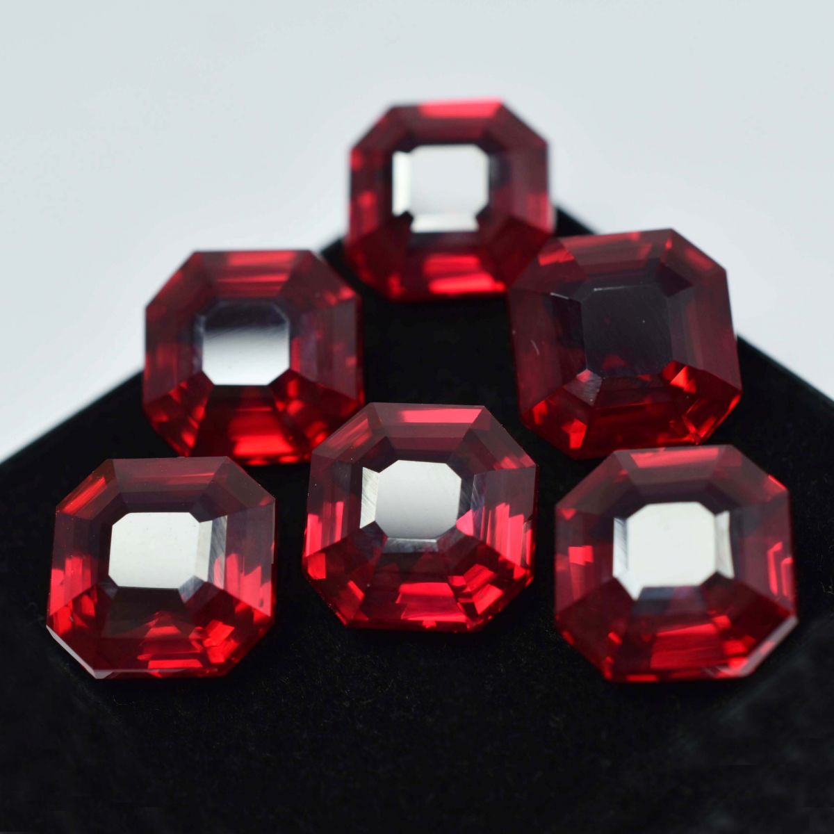 54.30 Ct Natural Ruby Red Square Cut Rare CERTIFIED Loose Gemstone Pair