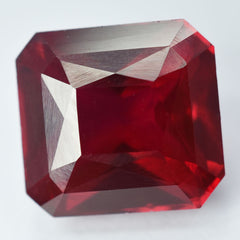 Square Cut Bloody Red 14.05 Ct Natural Ruby CERTIFIED Loose Gemstone Ring Size