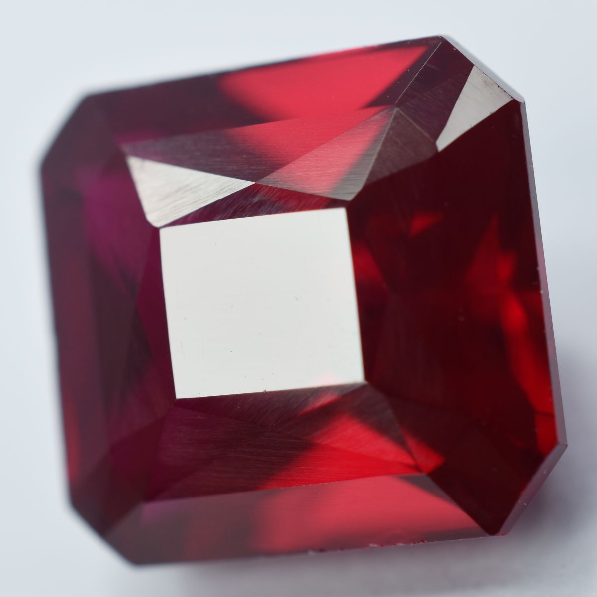 Square Cut Bloody Red 14.05 Ct Natural Ruby CERTIFIED Loose Gemstone Ring Size