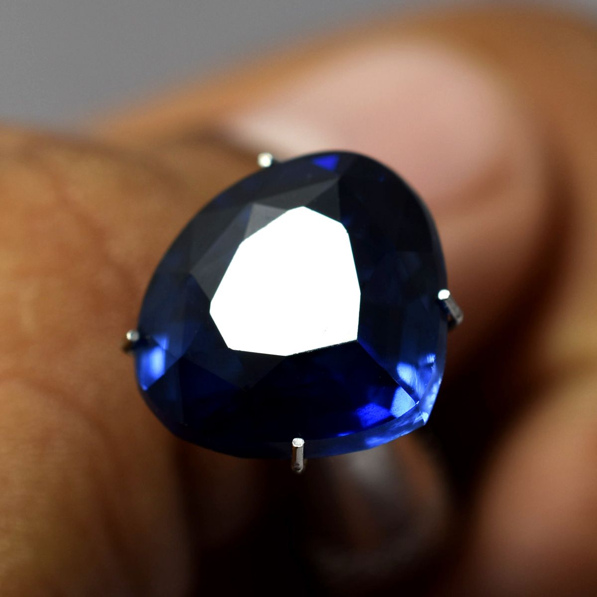 9.95 Ct Natural Blue Tanzanite CERTIFIED Loose Gemstone Pear Cut