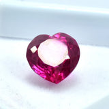 Pink Ruby Heart Cut – Loose Gemstone Ideal for Rings and Jewelry Making

