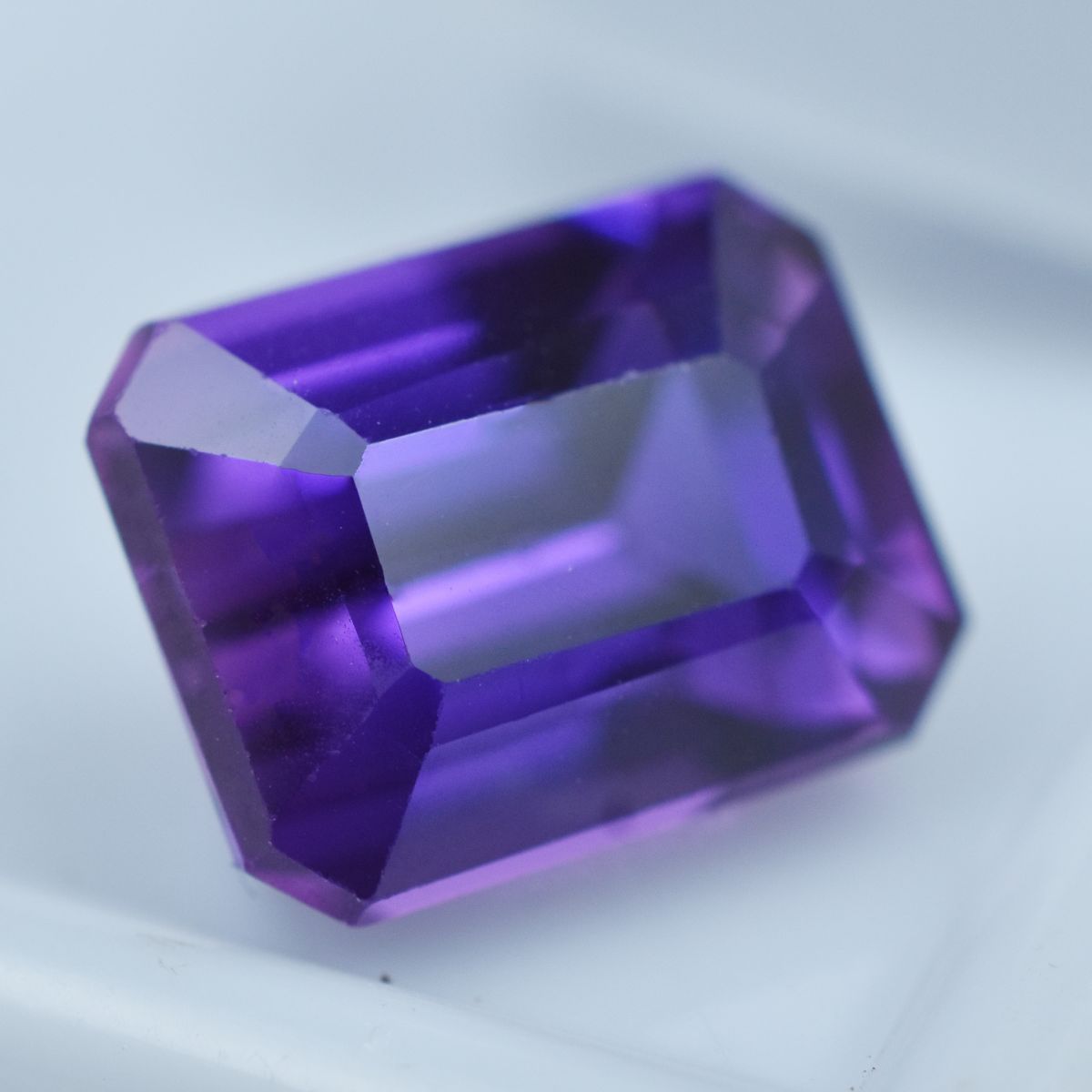 Natural CERTIFIED Purple Tanzanite 5.10 Ct Emerald Shape Loose Gemstone