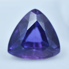 Natural Purple Tanzanite CERTIFIED 2.75 Ct Trillion Cut Loose Gemstone