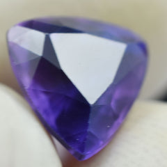 Natural Purple Tanzanite CERTIFIED 2.75 Ct Trillion Cut Loose Gemstone