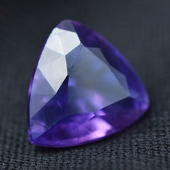 Natural Purple Tanzanite CERTIFIED 2.75 Ct Trillion Cut Loose Gemstone