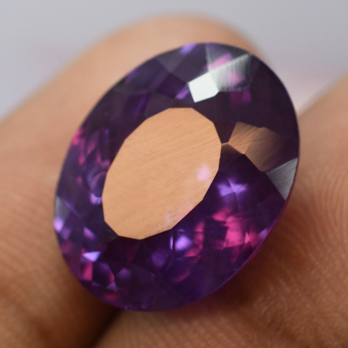 17.40 Ct Natural Color-Changing ALEXANDRITE Oval Shape CERTIFIED Loose Gemstone