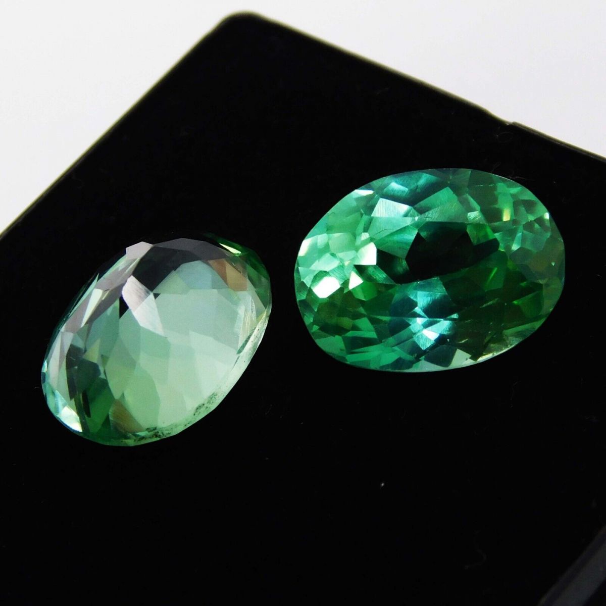 16 Ct Natural Grandidierite Oval Cut Bluish Green CERTIFIED Loose Gemstone Pair