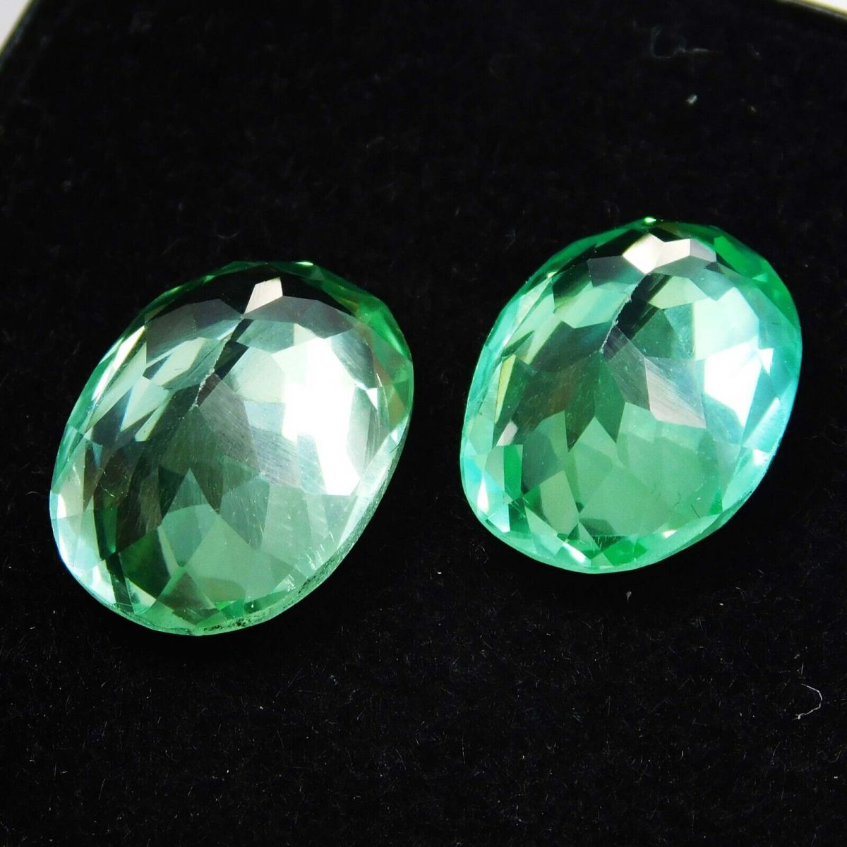 16 Ct Natural Grandidierite Oval Cut Bluish Green CERTIFIED Loose Gemstone Pair