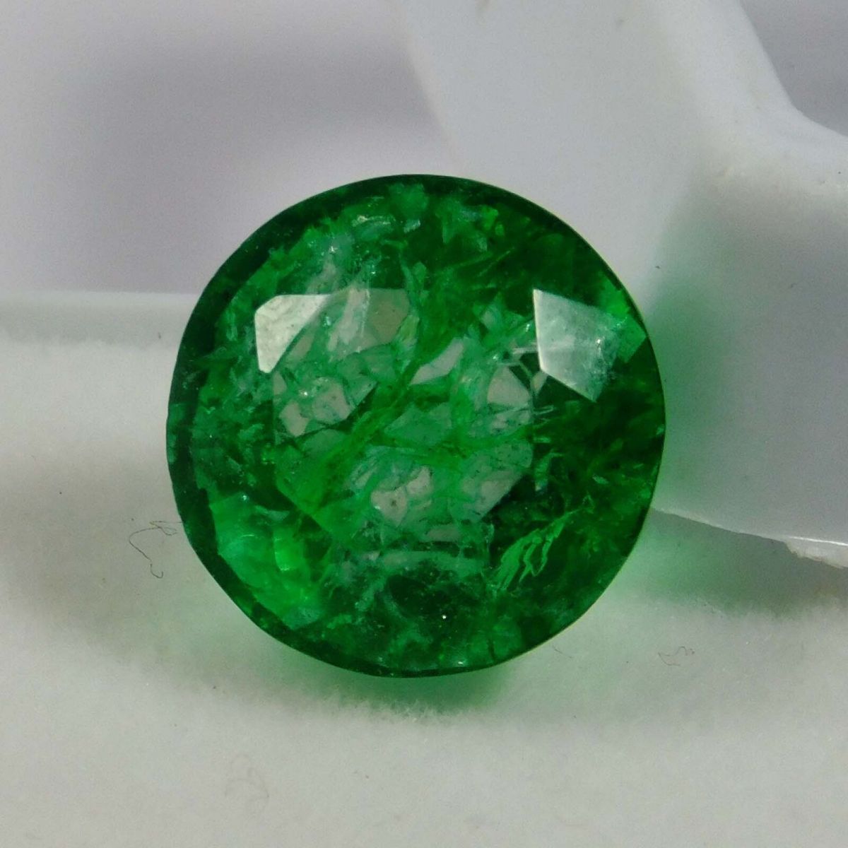 5.70 Ct Natural GREEN Emerald Loose Gemstone ROUND Shape CERTIFIED