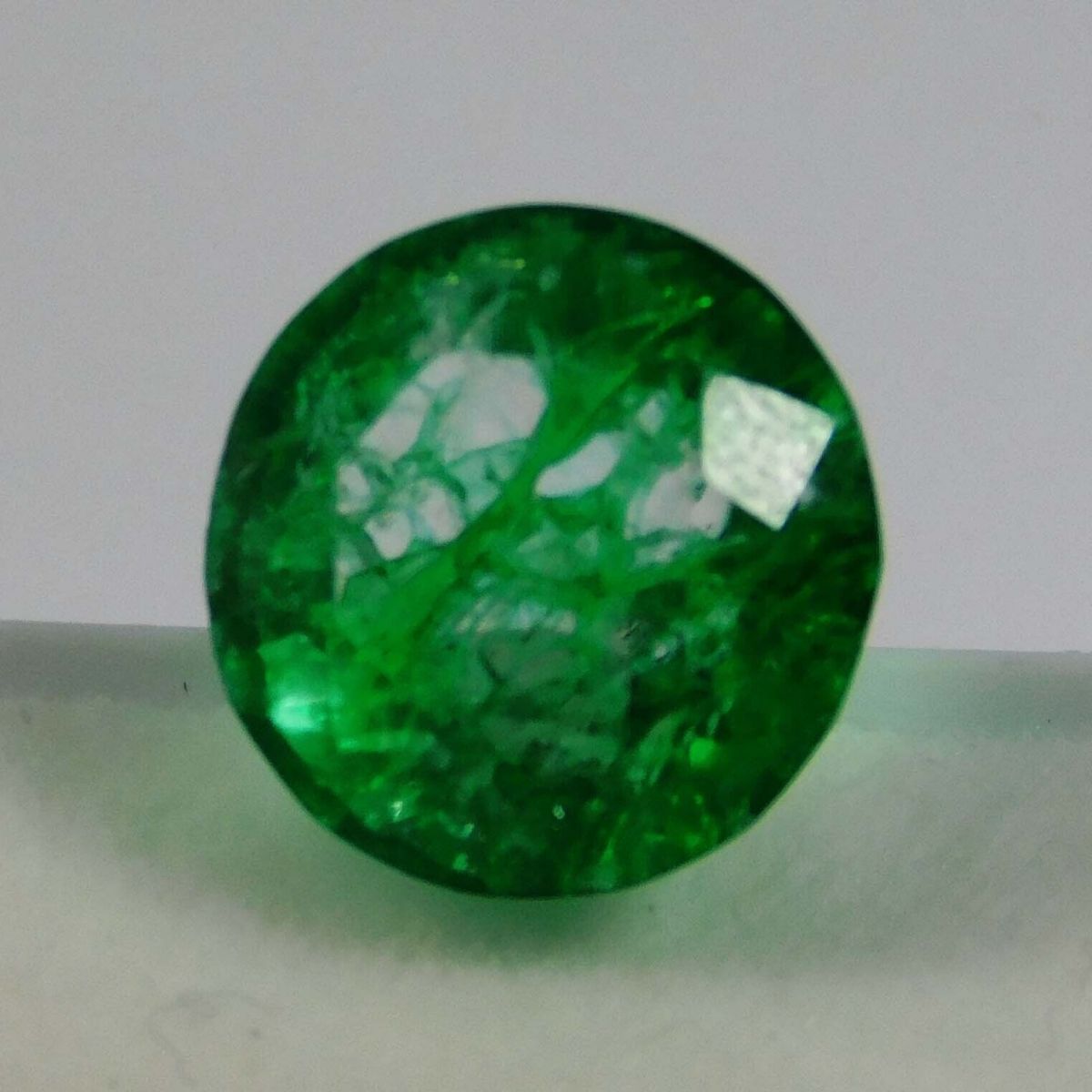 5.70 Ct Natural GREEN Emerald Loose Gemstone ROUND Shape CERTIFIED