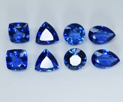 72.44 Ct Natural Tanzanite Blue Mix Shape CERTIFIED Loose Gemstone 8 Pcs Lot