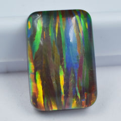 10.65 Ct Cushion Cut Multi-Color Natural Opal Loose Gemstone CERTIFIED