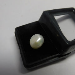 4.10 Ct Sea Pearl Natural White Mabe Loose Gemstone CERTIFIED Perfect Round Cut