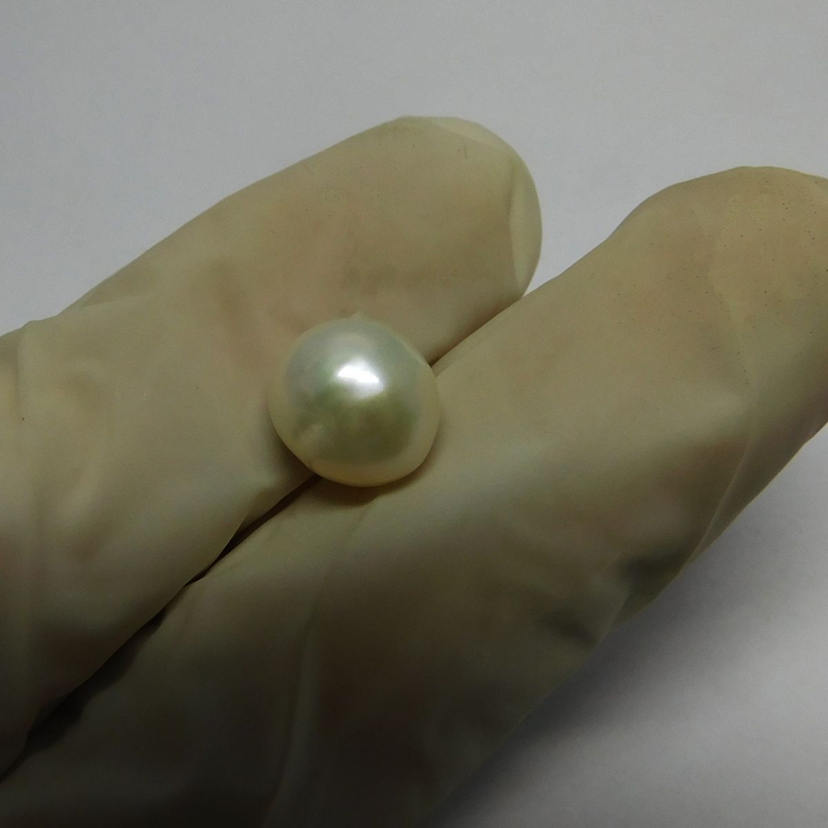 4.10 Ct Sea Pearl Natural White Mabe Loose Gemstone CERTIFIED Perfect Round Cut