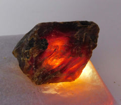 Amber Orange Uncut CERTIFIED Natural Raw Rough 85.00 Ct Real Loose Gemstone