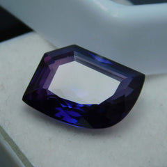 7.65 Ct Fancy Cut Extremely Rare Natural Purple Tanzanite CERTIFIED Loose Gem