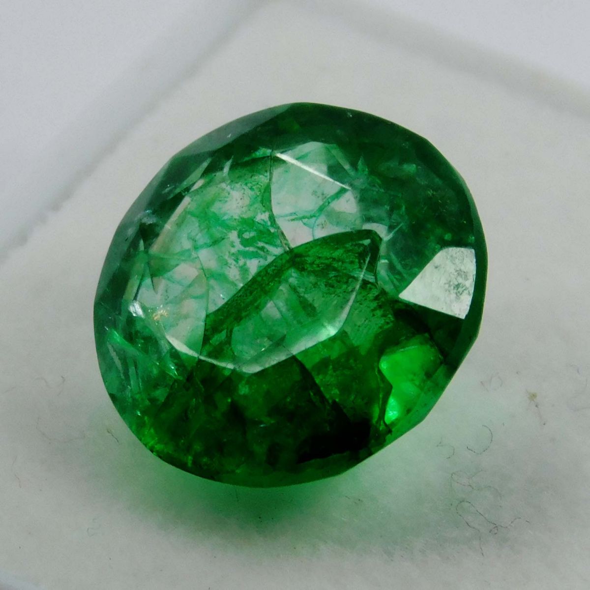 6.32 Ct Natural CERTIFIED Emerald Round Cut Rare Green Colombian Loose Gemstone