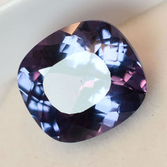 8Ct Loose Gemstone CERTIFIED Square Cushion Cut Color Change Natural Alexandrite