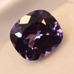 8Ct Loose Gemstone CERTIFIED Square Cushion Cut Color Change Natural Alexandrite