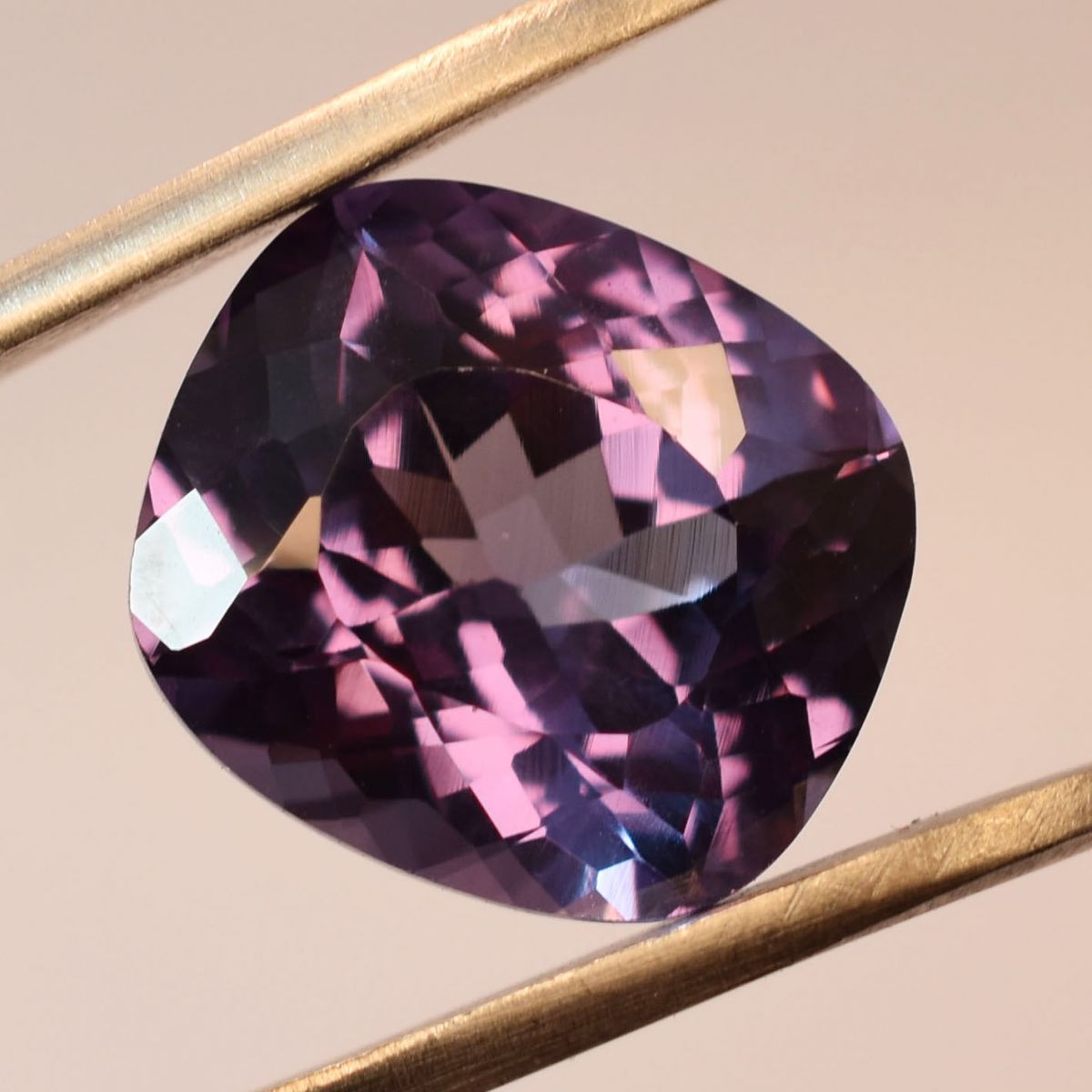 8Ct Loose Gemstone CERTIFIED Square Cushion Cut Color Change Natural Alexandrite