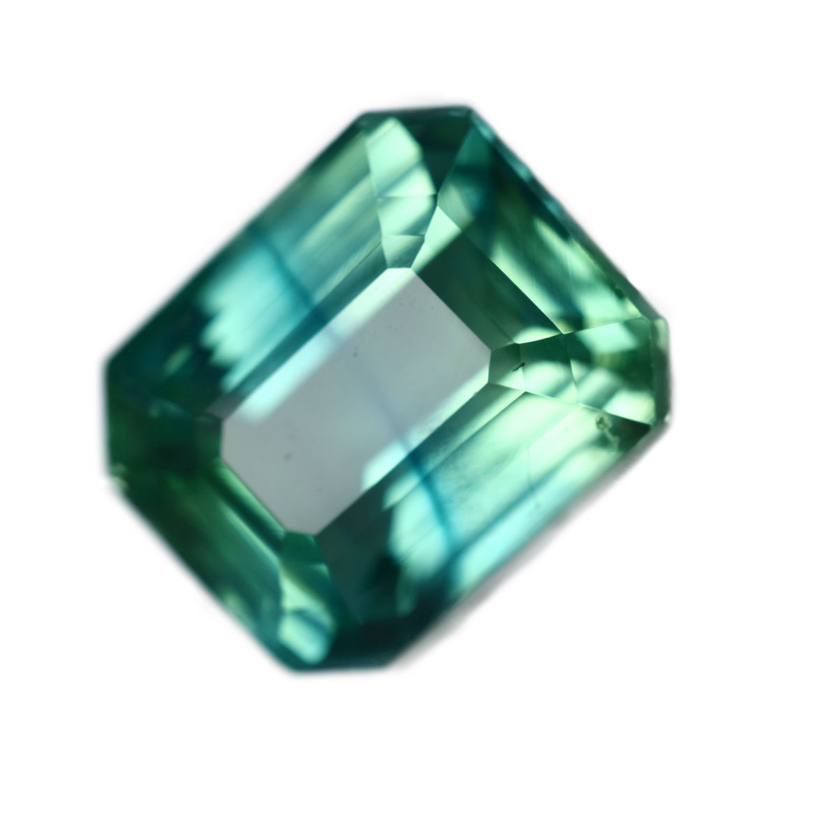 Montana Sapphire Emerald Bluish Green 9.60 Ct Natural CERTIFIED Loose Gemstone