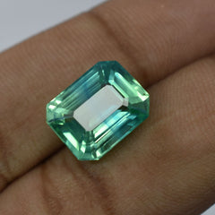 Montana Sapphire Emerald Bluish Green 9.60 Ct Natural CERTIFIED Loose Gemstone