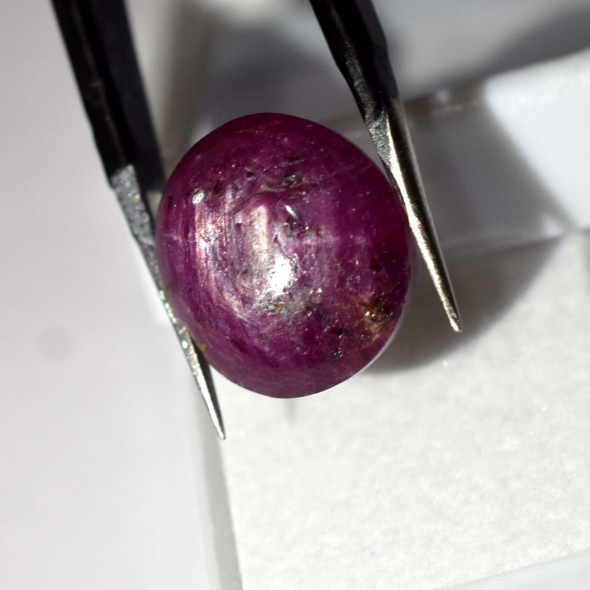 CERTIFIED 13.05 Ct Natural Amazing RED Star Ruby Oval Shape Loose Gemstone