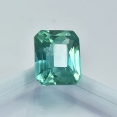 18.60 Ct Emerald MONTANA  Natural Bluish Green Sapphire CERTIFIED Loose Gemstone