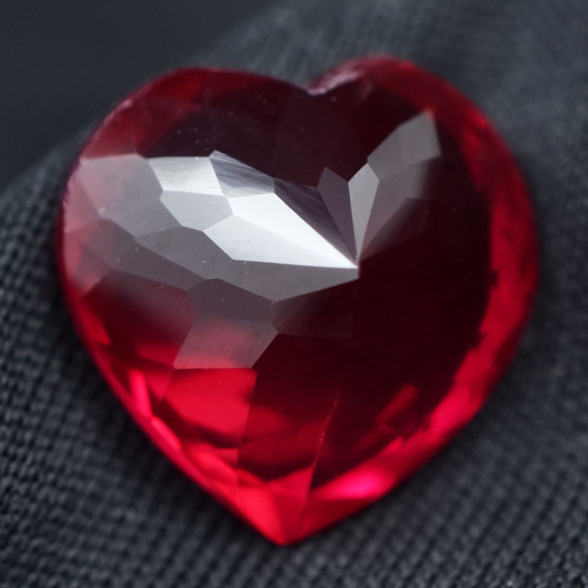 Genuine Heart Cut Ruby – Natural Loose Gemstone with Rich Red Hue

