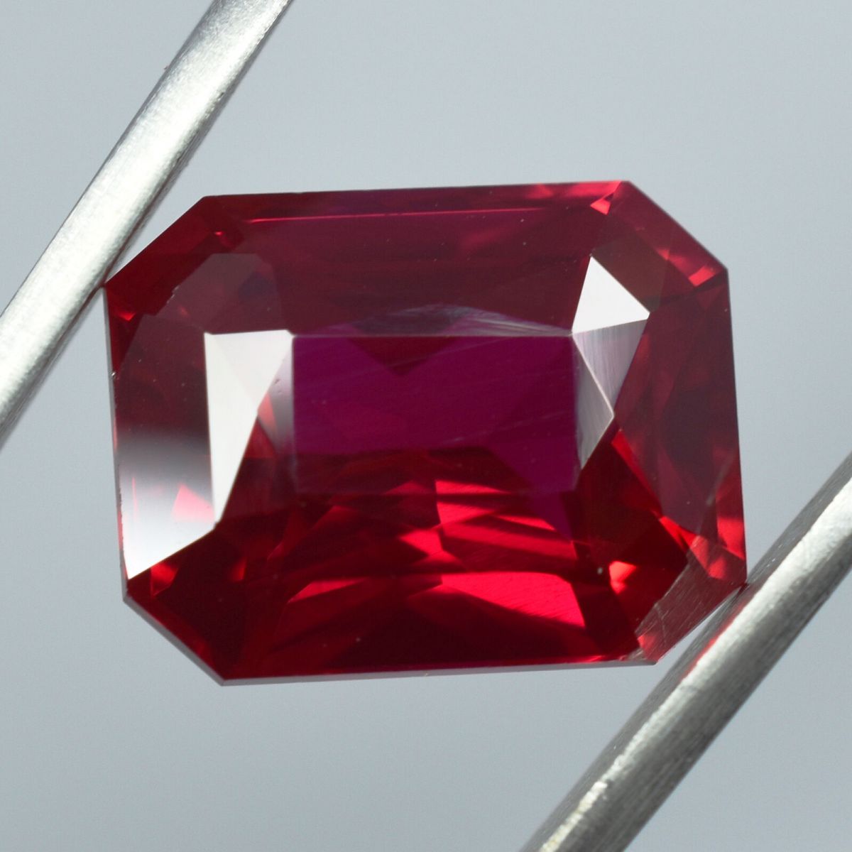 10.80 Ct NATURAL Stunning RED Ruby Emerald Shape CERTIFIED Rare Loose Gemstone