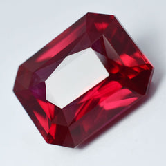 10.80 Ct NATURAL Stunning RED Ruby Emerald Shape CERTIFIED Rare Loose Gemstone