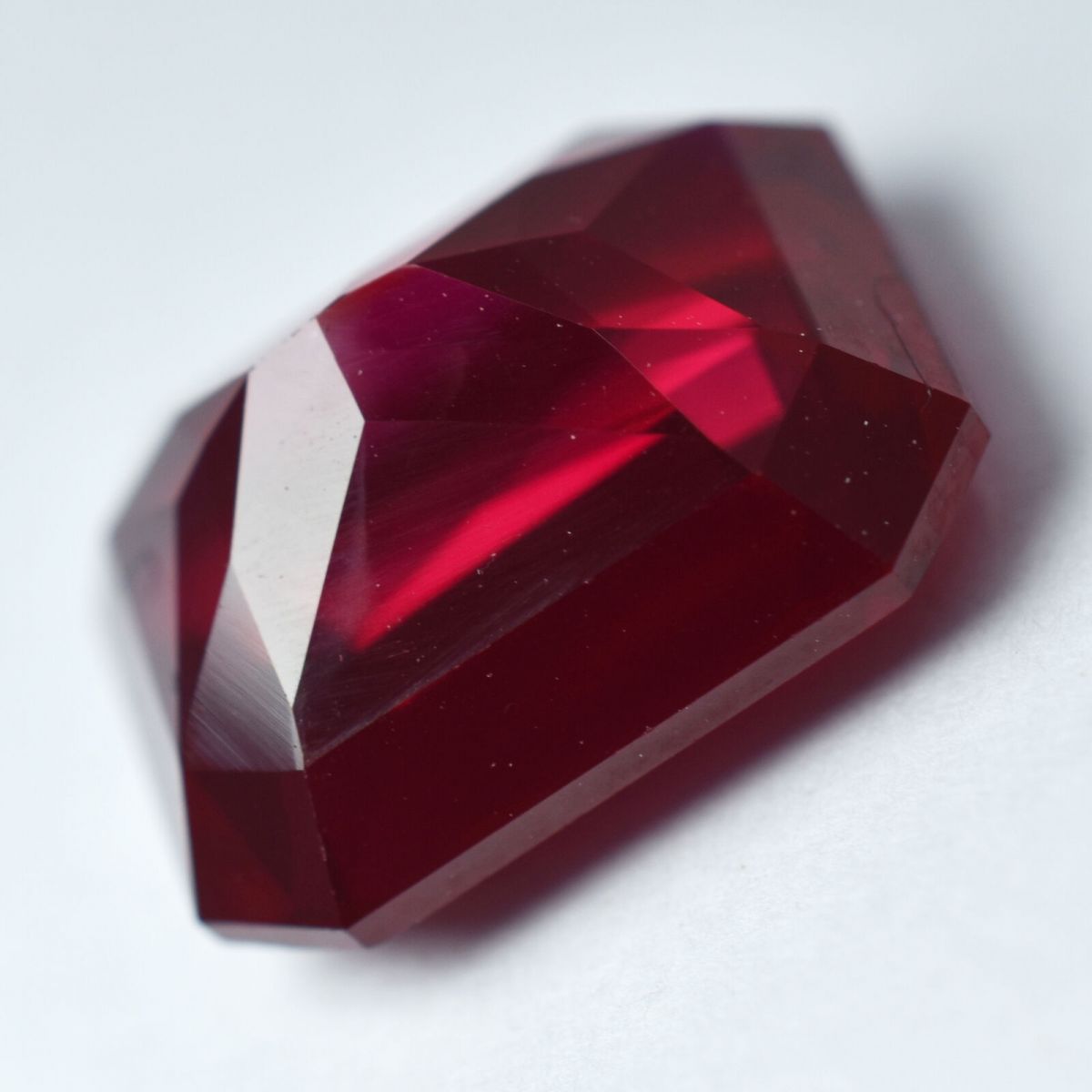 10.80 Ct NATURAL Stunning RED Ruby Emerald Shape CERTIFIED Rare Loose Gemstone