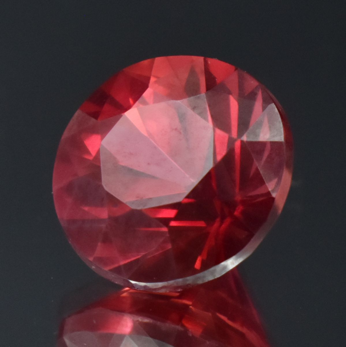 CERTIFIED Padparadscha Sapphire 9.15 Carat Natural Round Cut Loose Gemstone