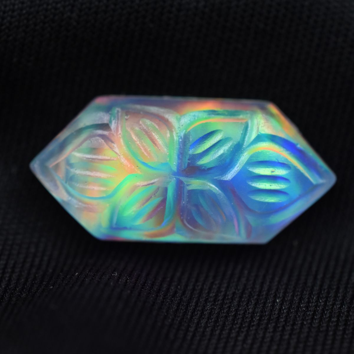 Multi-Color Opal Fancy Cut 9.45 Carat Natural CERTIFIED Loose Gemstone