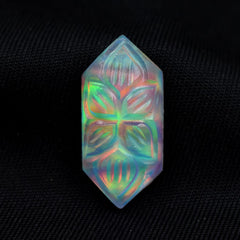 Multi-Color Opal Fancy Cut 9.45 Carat Natural CERTIFIED Loose Gemstone