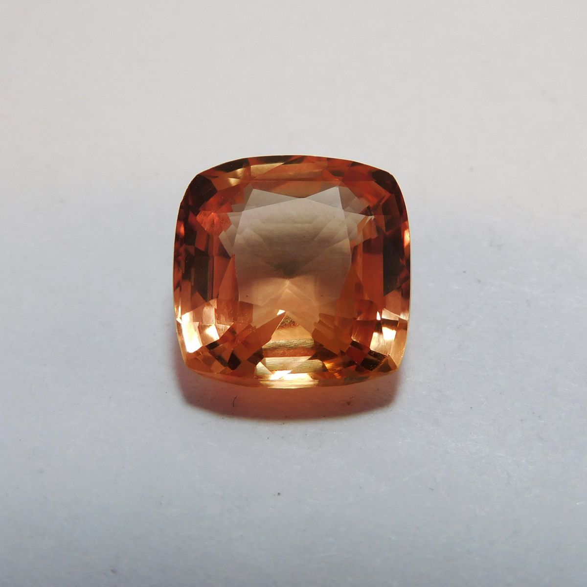 Padparadscha Sapphire 9.00 Ct Square Cut Natural Rare Loose Gemstone CERTIFIED