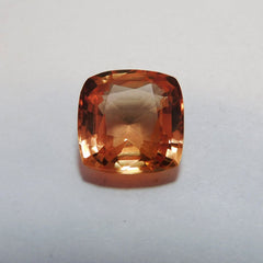 Padparadscha Sapphire 9.00 Ct Square Cut Natural Rare Loose Gemstone CERTIFIED