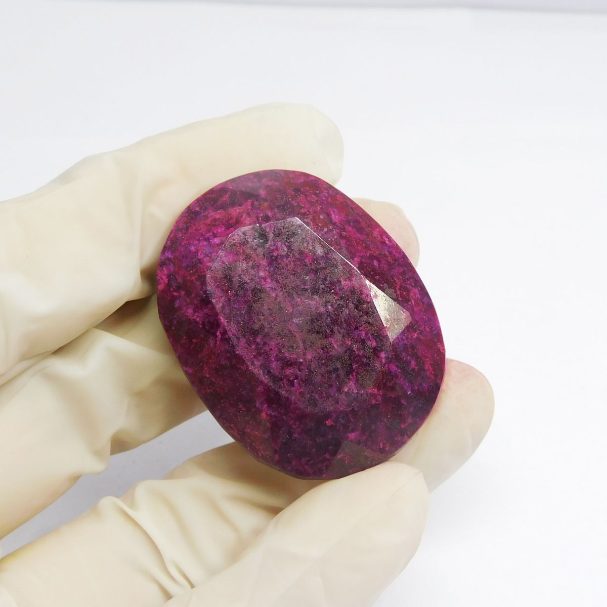 200.00 Ct Natural Dark Pink Ruby Huge Size Oval Cut CERTIFIED Loose Gemstone