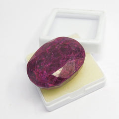 200.00 Ct Natural Dark Pink Ruby Huge Size Oval Cut CERTIFIED Loose Gemstone