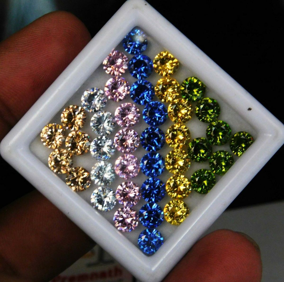 CERTIFIED 16 PCS Natural Sapphire Loose Gemstone Lot Round 5 MM Ring Size