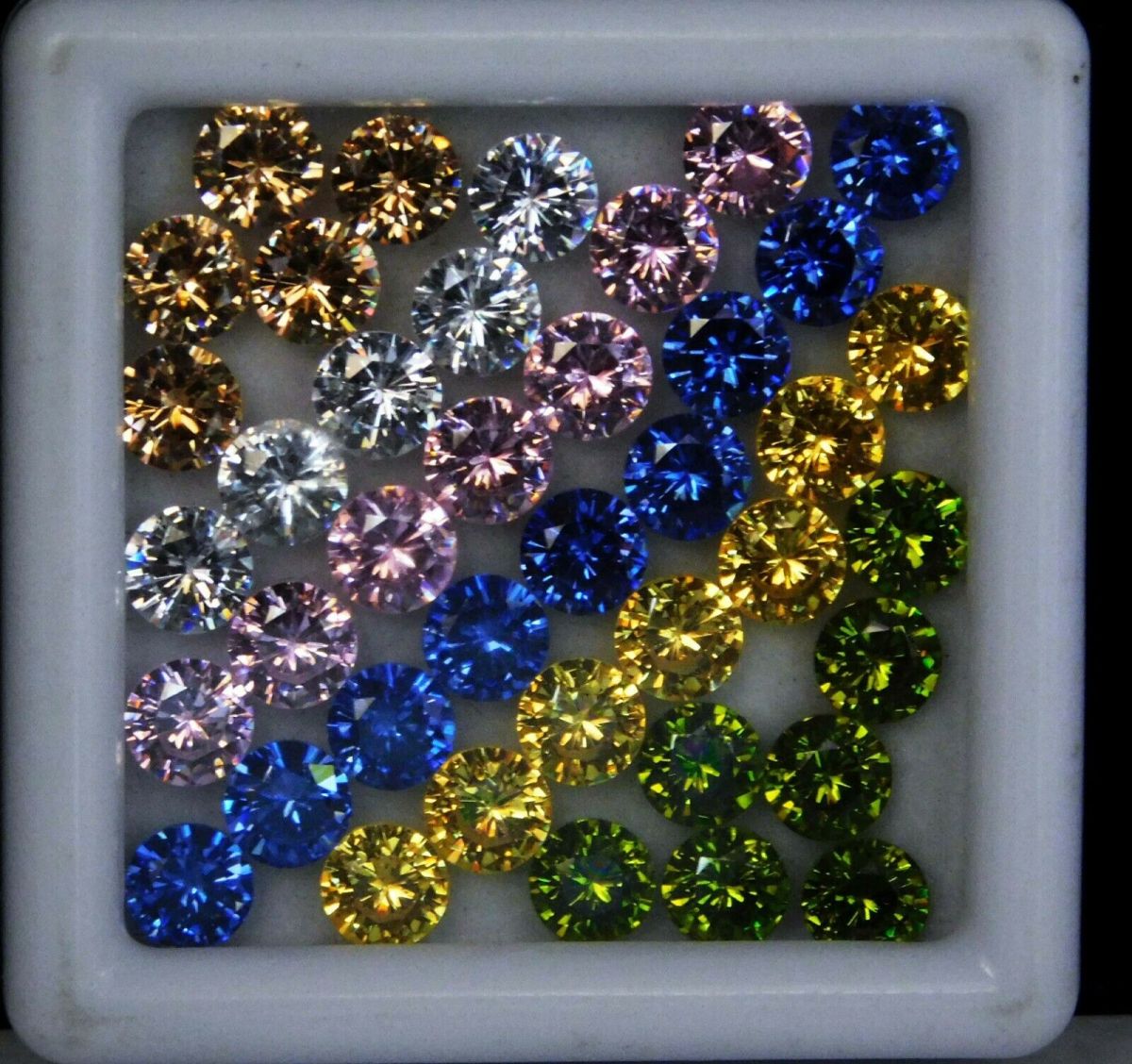 CERTIFIED 16 PCS Natural Sapphire Loose Gemstone Lot Round 5 MM Ring Size