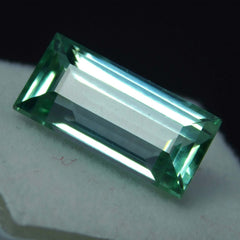 8.50 Ct CERTIFIED Natural Bluish Green Sapphire Emerald Cut Loose Gemstone