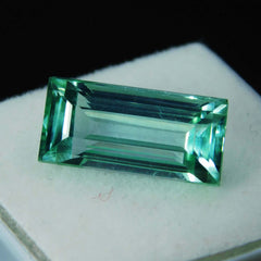 8.50 Ct CERTIFIED Natural Bluish Green Sapphire Emerald Cut Loose Gemstone