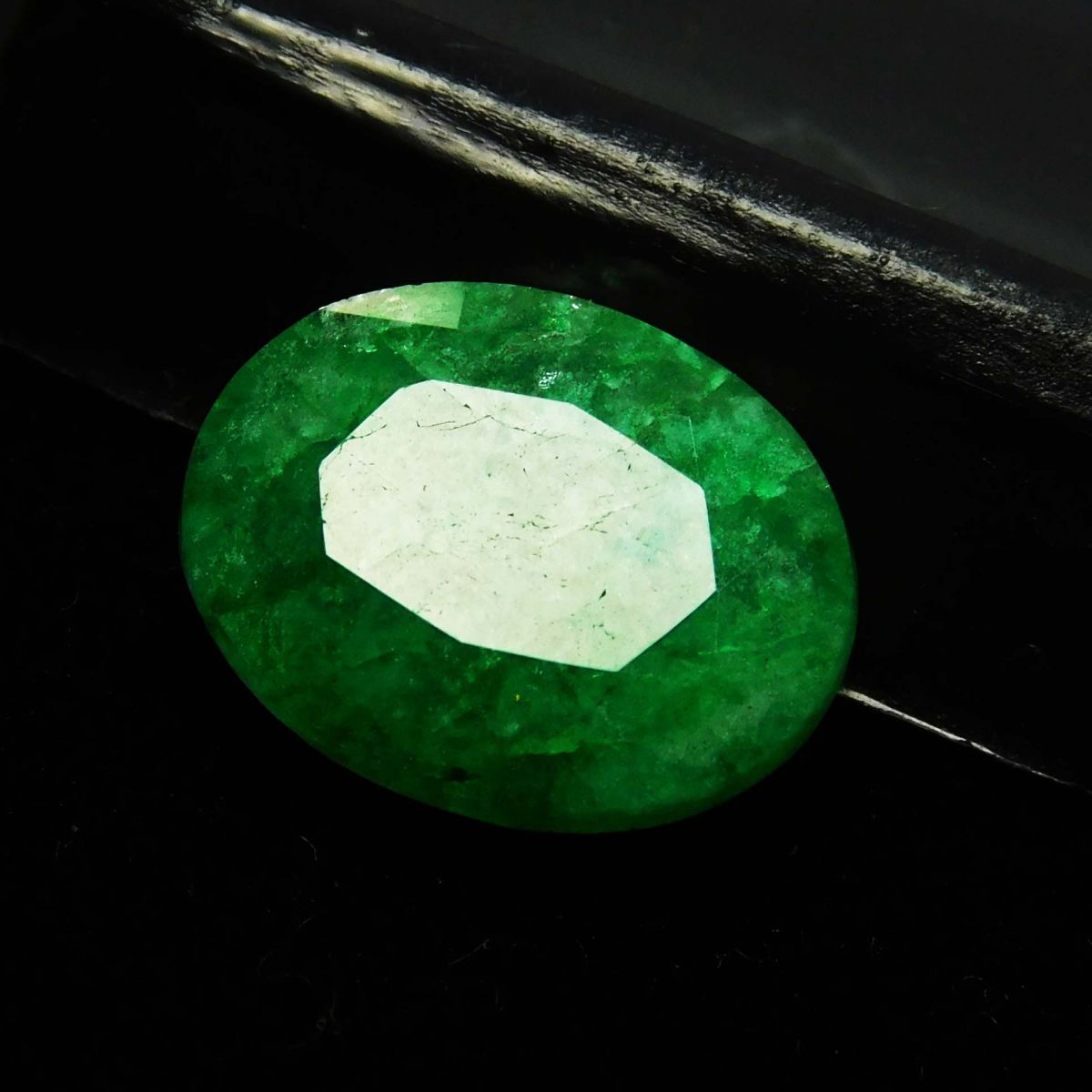 6.84 Ct Natural Green Colombian Emerald Oval Cut CERTIFIED Loose Gemstone