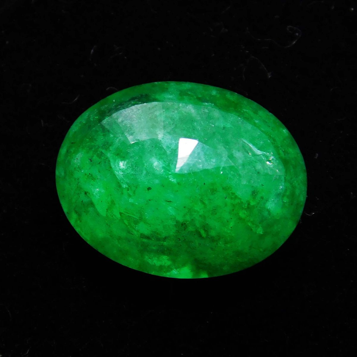 6.84 Ct Natural Green Colombian Emerald Oval Cut CERTIFIED Loose Gemstone