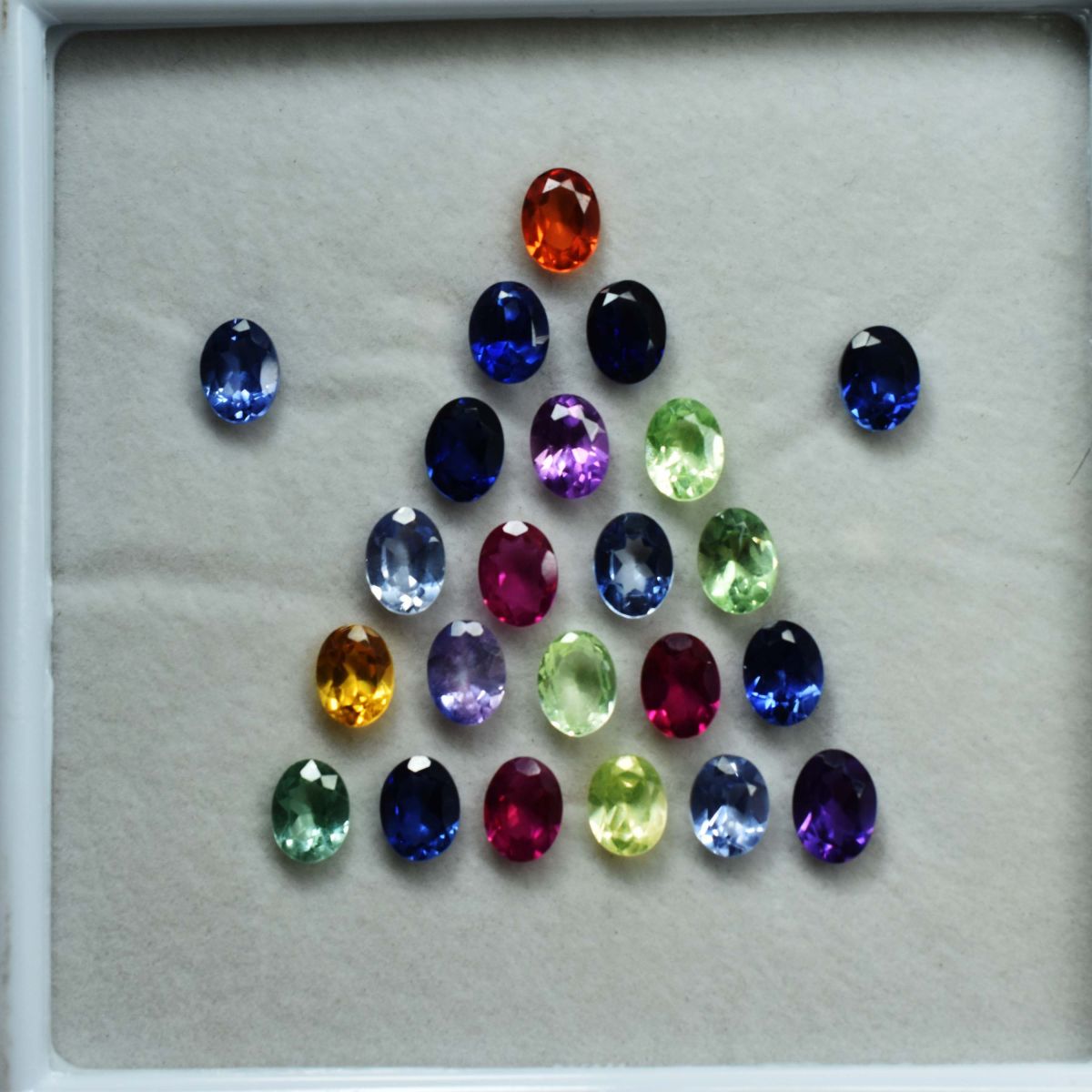7x5 mm Size Oval Cut CERTIFIED Gemstone 16 Pcs Lot Natural Untreated Sapphire