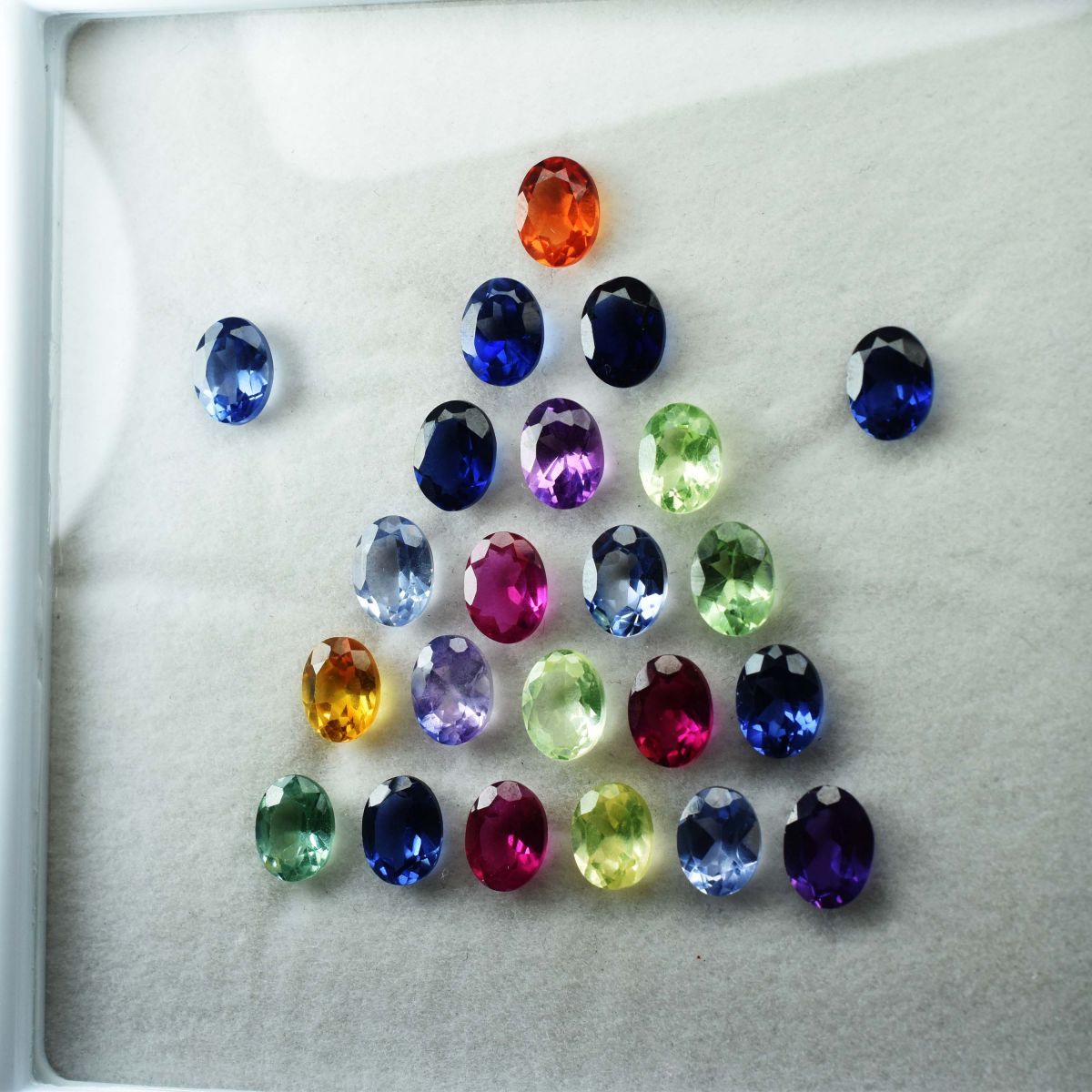 7x5 mm Size Oval Cut CERTIFIED Gemstone 16 Pcs Lot Natural Untreated Sapphire