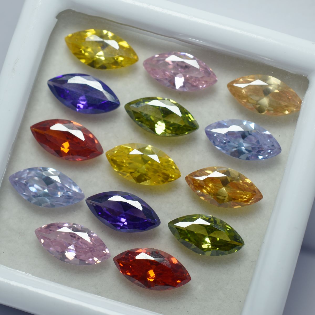 Mix Color Marquise Cut 12 Pcs Natural CERTIFIED Sapphire Loose Gemstone Lot