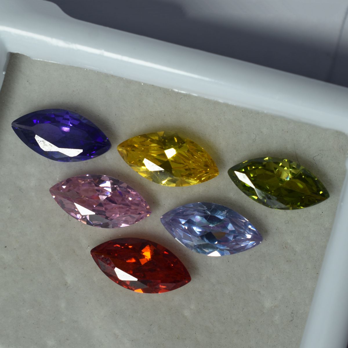 Mix Color Marquise Cut 12 Pcs Natural CERTIFIED Sapphire Loose Gemstone Lot