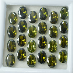 Oval Cut 51 Pcs Natural CERTIFIED Sapphire Green Loose Gemstone 7x5 MM Lot